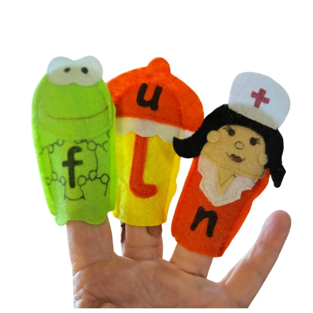 Handmade felt finger